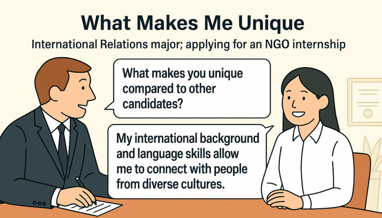 차별화된 경쟁력 강조 (What Makes Me Unique)