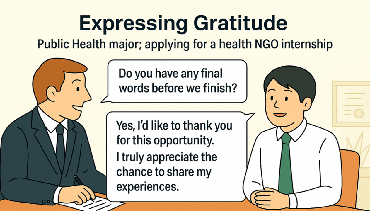 감사 인사 전하기 (Expressing Gratitude)