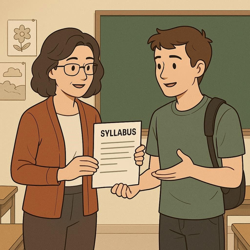 (학업 관련 커뮤니케이션) 강의계획서 문의하기