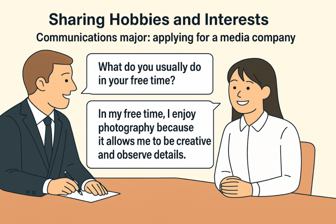 취미와 관심사 이야기 (Sharing Hobbies and Interests)