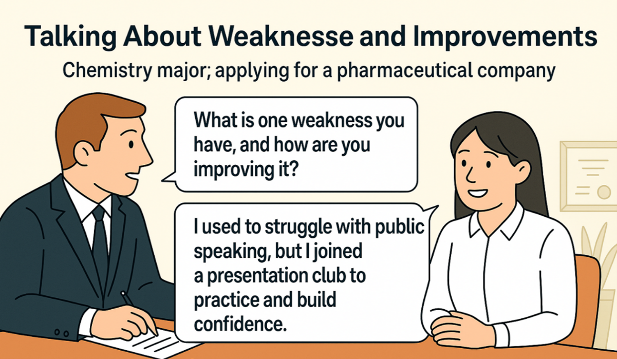 약점과 개선 노력 (Talking About Weaknesses and Improvement)