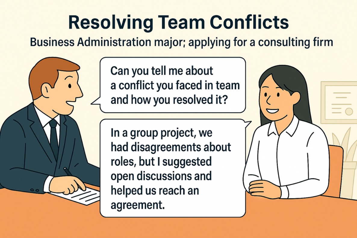 팀 갈등 해결 경험 (Resolving Team conflicts)